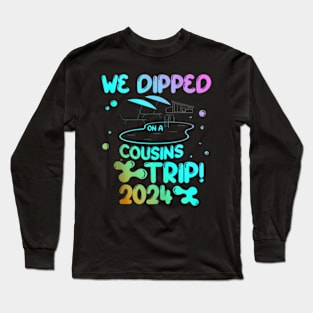 Cousin Crew 2024 Summer Vacation Beach Family Trips Matching Long Sleeve T-Shirt